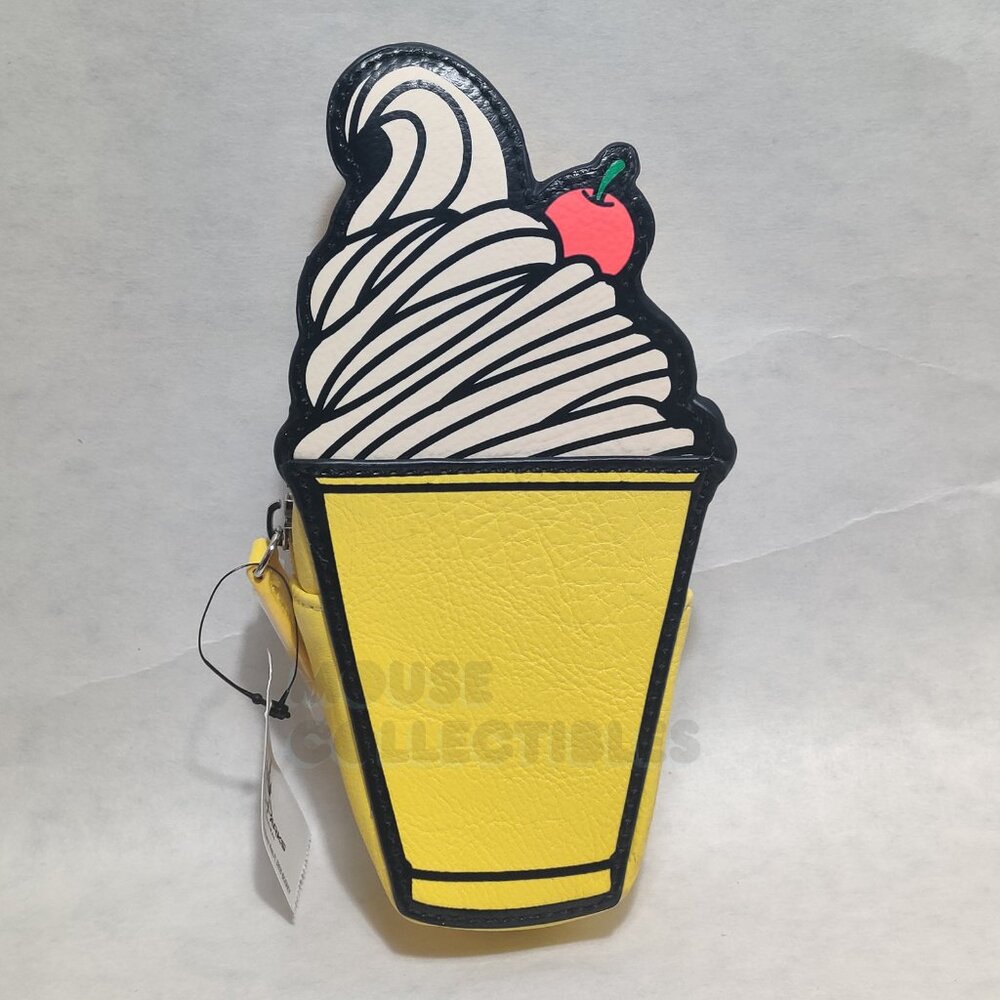 Disney Parks Dole Whip Zip Coin Purse Clutch Pouch Tiki Room Adventureland
